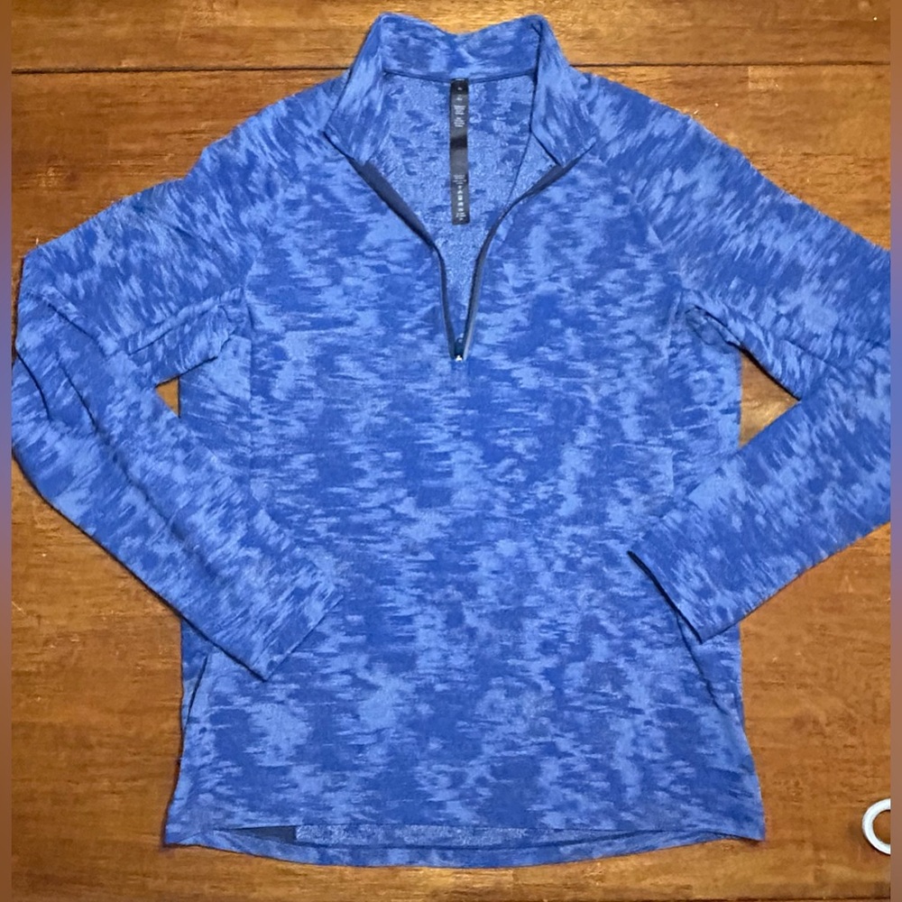 lululemon athletica Blue Heathered Quarter-Zip Pullover